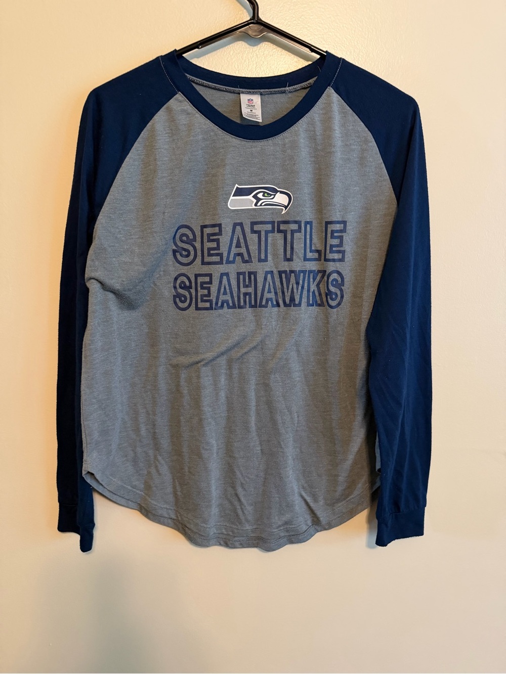 NFL Women's Sleepwear Tee in Grey and Navy